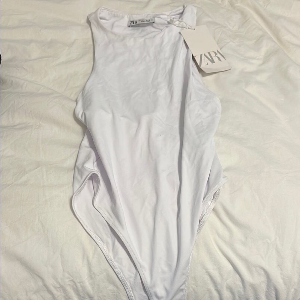 Zara White Bodysuit One Piece
